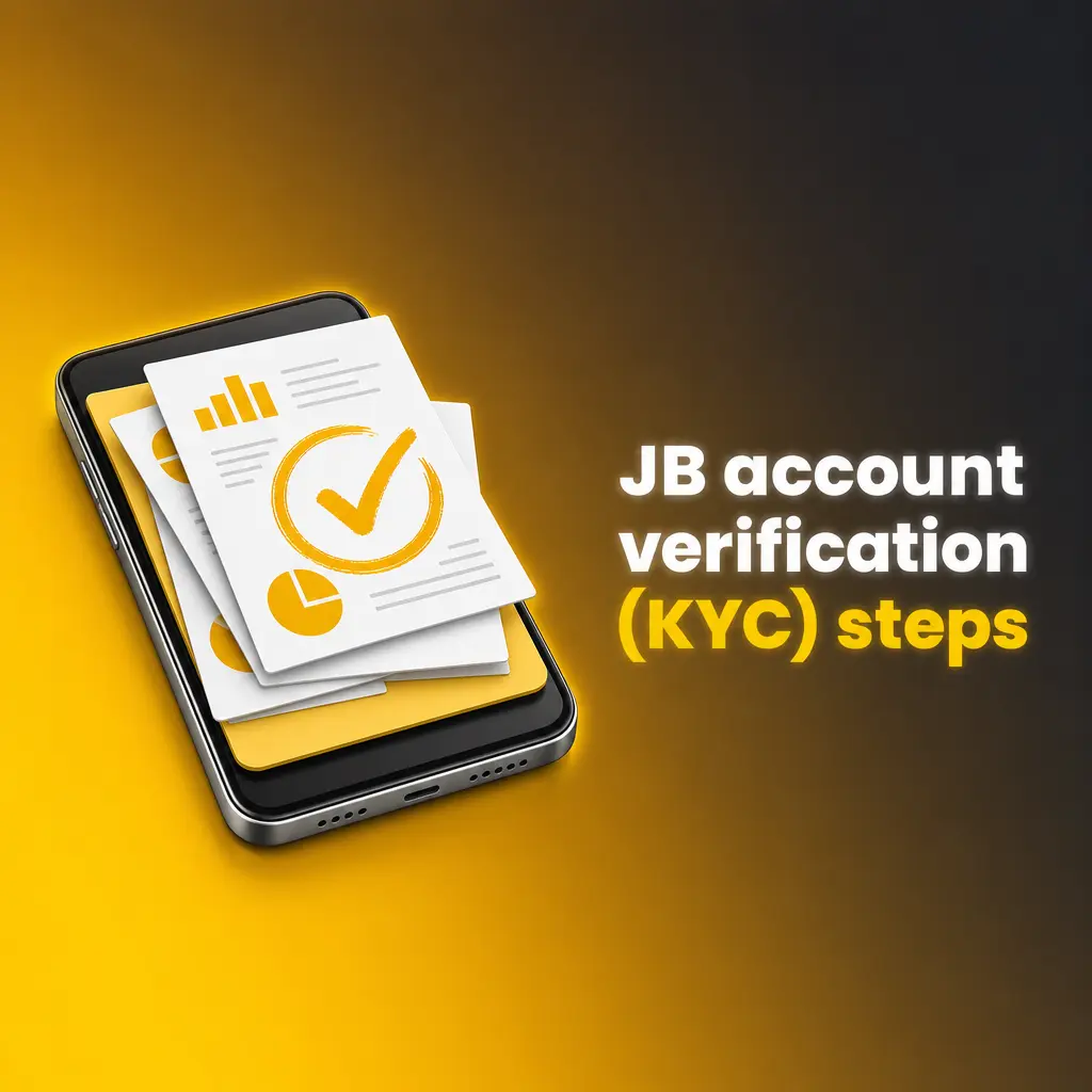 JB Casino KYC verification steps showing 5 stages from ID upload to selfie and email approval confirmation